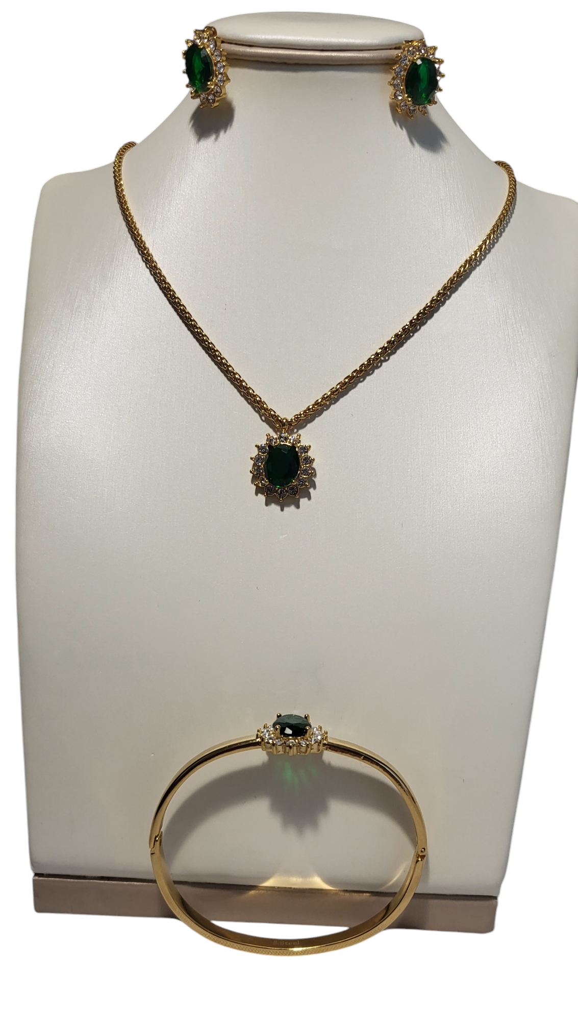 Parure safér vert