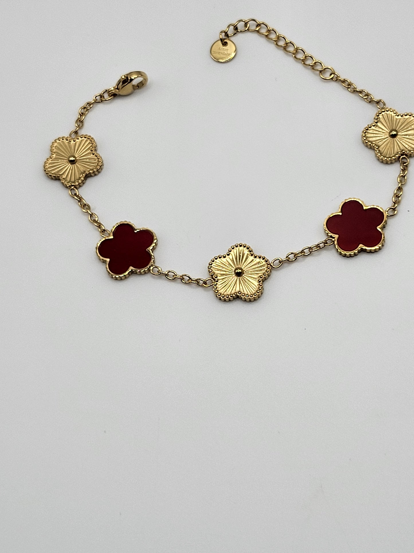 Bracelet  van cleef rouge dorée