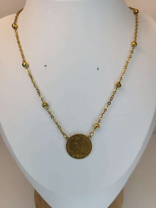 Collier louise double faces